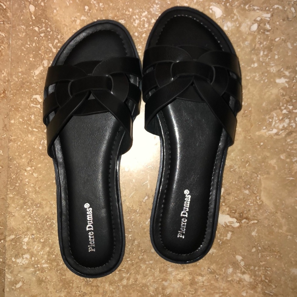 Brand new black sandals sImilar to YSL Nu Pieds